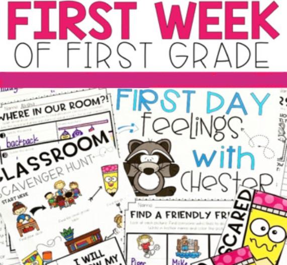 1st grade activities for the first week of school